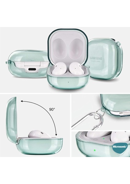 Samsung Galaxy Buds Core Kılıf Askı Aparatlı Transparan Silikon Mavi fırsatları