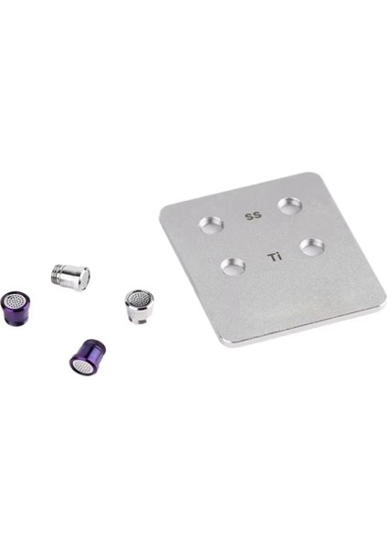 M5X0.5 Iplik Akustik Nozulları Ses Ayarlama Titanyum Alaşım/paslanmaz Çelik Değiştirilebilir Kulaklık Tüpleri Nx8 Iems (Yurt Dışından)