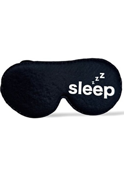 Uyku Maskesi Göz Bandı Şarj Oluyor Pamuk İç Yüzeyle Beyaz-Siyah Renk 1 Adet fırsatları