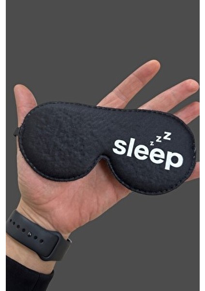 Uyku Maskesi Göz Bandı Şarj Oluyor Pamuk İç Yüzeyle Beyaz-Siyah Renk 1 Adet indirimleri