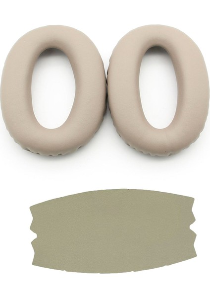 Kulak Pedleri+Sony Için Kafa Işını WH-1000XM2 Kulaklıklar Kulaklık Yedek Yumuşak Sünger Köpük Yastıklar Altın (Yurt Dışından)