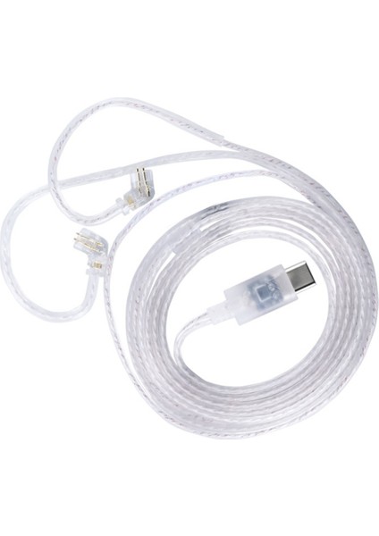 Kz Çift Paralel Hifi Gümüş Kaplama Kablosu Yükseltme Yedek Değiştirme Tel Tip-C Fiş Altın Kaplama Pimi (Yurt Dışından)