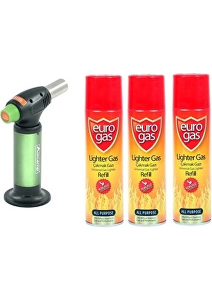 Turbo Pürmüz Çakmak Gazı ile Doldurulabilir Mutfak Aksesuarı Paslanmaz Çelik indirimleri