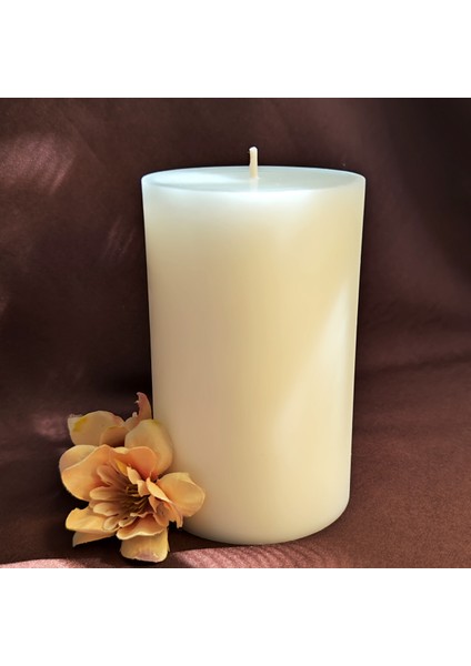 Beyaz Büyük Kütük Soya Mum 460 Gr. fiyatları