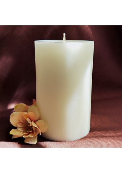 Beyaz Büyük Kütük Soya Mum 460 Gr. fırsatları