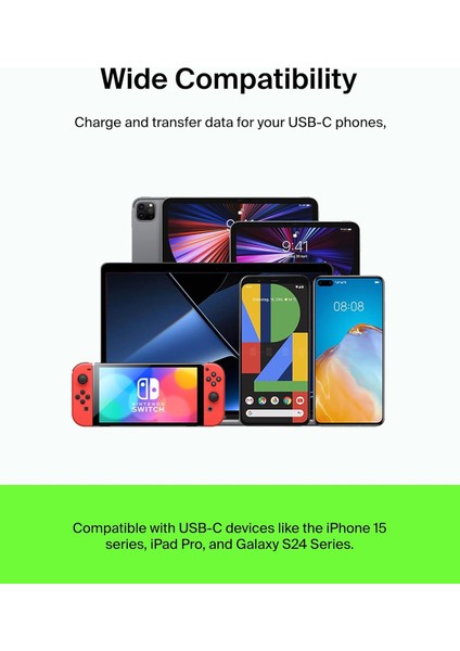 Boost Charge 60W Usb-C - Usb-C Şarj Kablosu 1m fırsatları