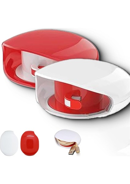 2pcs Otomatik Kablo Sarıcı Kulaklık Kablo Saklama Kutusu Taşınabilir Kordon Yönetimi Tutucu Küçük Kulaklık Kablosu Organizatör (Yurt Dışından) fiyatları