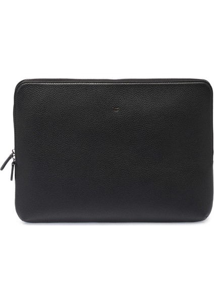 Siyah Hakiki Deri Unisex Laptop Çantası - S1LC00002952-A41