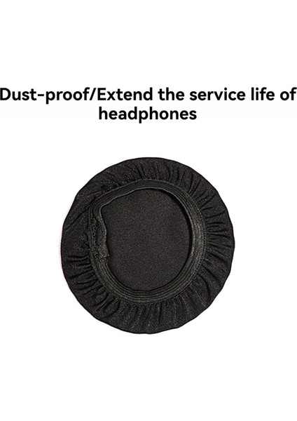 4 Çift 8cm Elastik Earpad Kapakları Kapak Kapakları Gerilebilir ve Yıkanabilir Hijyenik Earcup Koruyucular Mavi (Yurt Dışından) modelleri