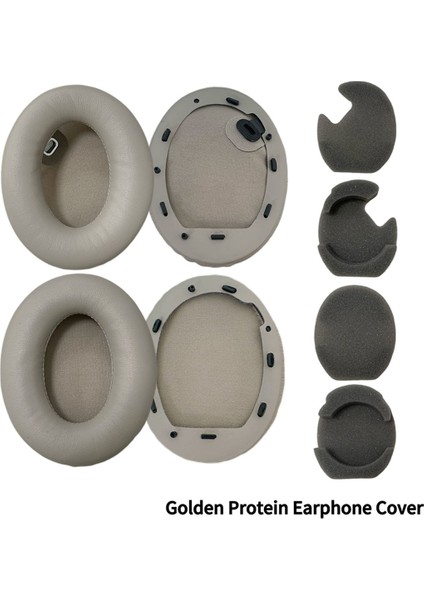 Yedek Pu Earpads &amp; Head Bandı Kapağı Sony WH-1000XM4 Konforlu Kulaklık Yastıkları Krem Beyaz (Yurt Dışından) fiyatları
