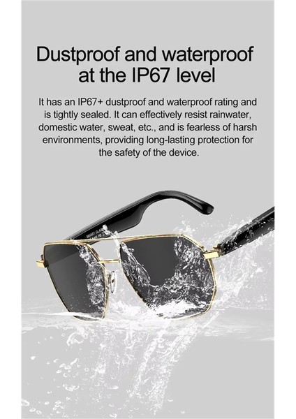 W100C Smart Ai Çeviri Gözlükleri Çok Dilli Ses Tercüman Gözlükler Bt Müzik Kulaklık Güneş Gözlüğü Unısex (Yurt Dışından) indirimleri