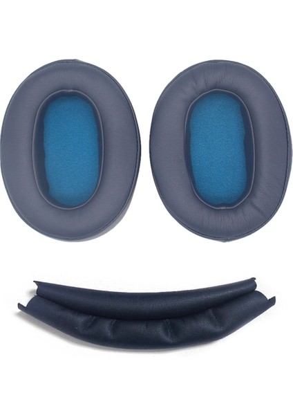 WH-XB900N Kulaklıklar Için Kulak Pedleri Earmuff Head Işın Değiştirme Yumuşak Sünger Köpük Yastıkları Mavi (Yurt Dışından)