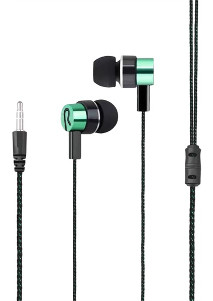 3,5mm Kulak Içi Kablolu Kulaklık Bas Stereo Kulaklıklar Mobil Kulaklık Gürültüsü, Bas Stereo Kulaklık C (Yurt Dışından)