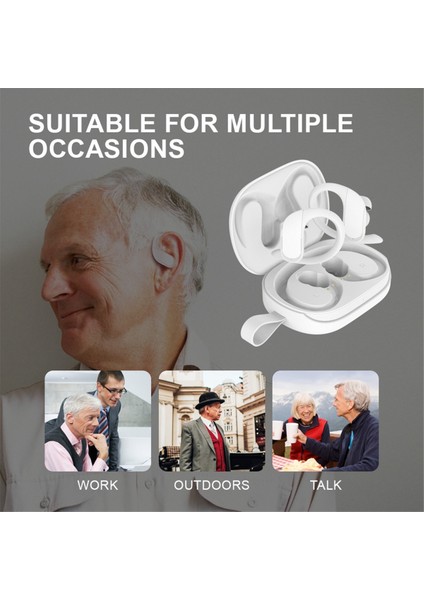 2 Adet Şarj Çantası ile Yardımcı Dinleme Kulaklıkları, Kulak Gürültüsünü Azaltmada Mini, Yaşlı Işitme Cihazı Amplifikatörü Beyaz (Yurt Dışından) indirimleri