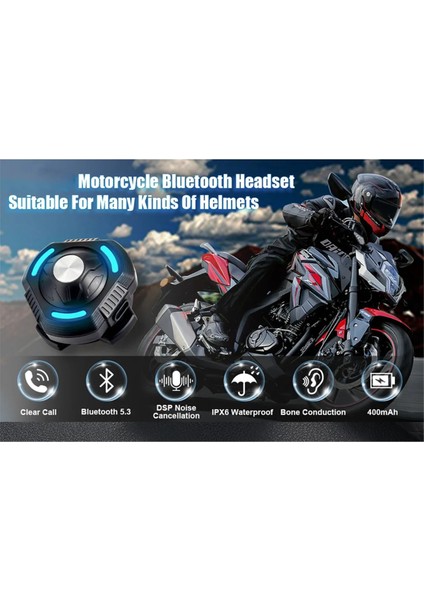 Motosiklet Bluetooth Kulaklık Kemik Iletim Hoparlörü Kayak Kulaklık Su Geçirmez Bluetooth Kask Kulaklığı Gürültü ile (Yurt Dışından) modelleri