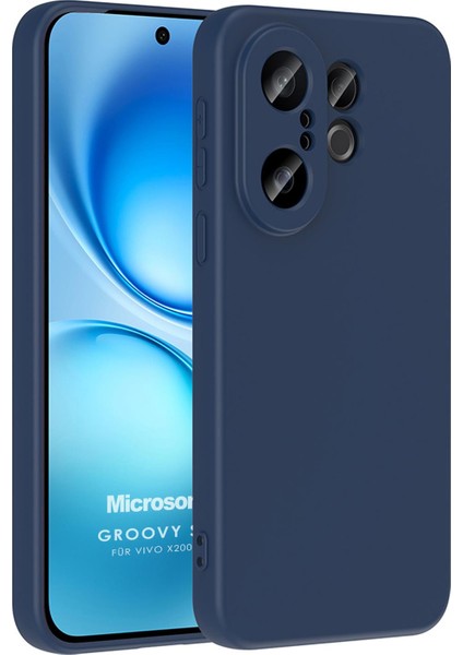 Vivo X200 Fe 5g Kılıf Groovy Soft Lacivert