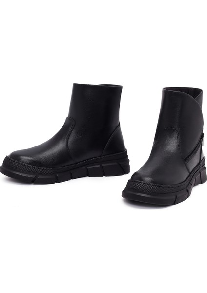 Kadın Siyah Deri Comfort Bor 25WFD360518 modelleri