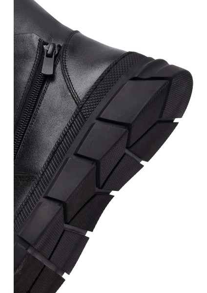 Kadın Siyah Deri Comfort Bor 25WFD360518