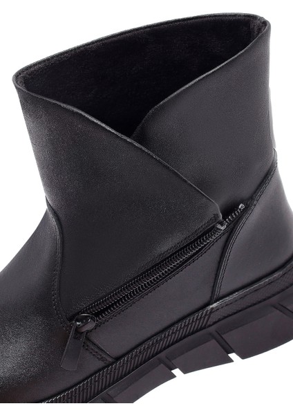 Kadın Siyah Deri Comfort Bor 25WFD360518