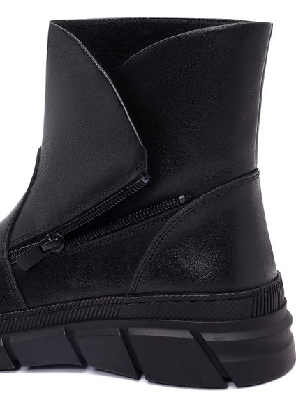 Kadın Siyah Deri Comfort Bor 25WFD360518