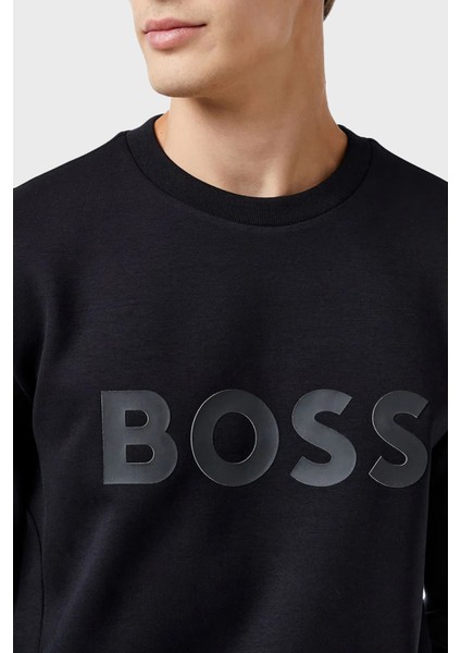 Pamuklu Regular Fit Bisiklet Yaka Logolu Sweat Erkek Sweat 50506119 001 fırsatları