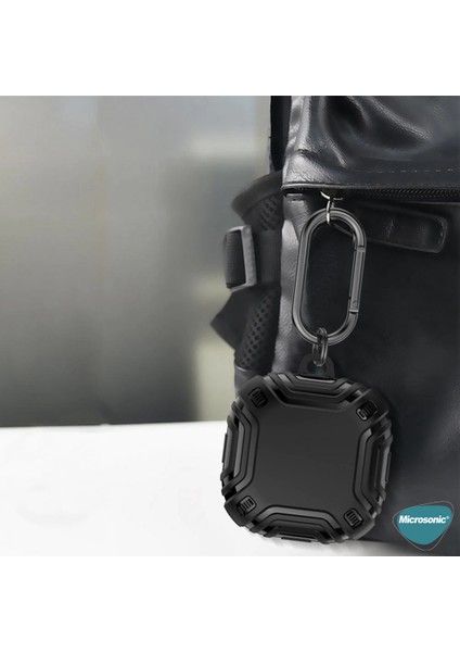 Samsung Galaxy Buds Core Kılıf Military Darbe Emici + Askılık Lacivert