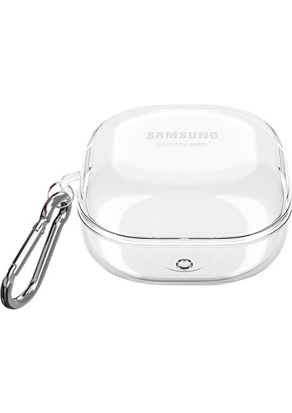 Samsung Galaxy Buds Core Kılıf Askı Aparatlı Transparan Silikon Şeffaf