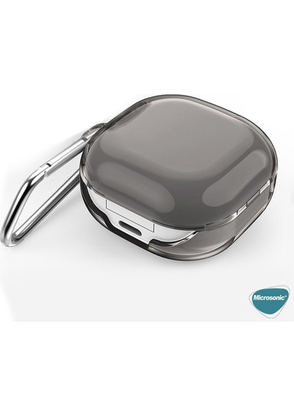 Samsung Galaxy Buds Core Kılıf Askı Aparatlı Transparan Silikon Füme fiyatları