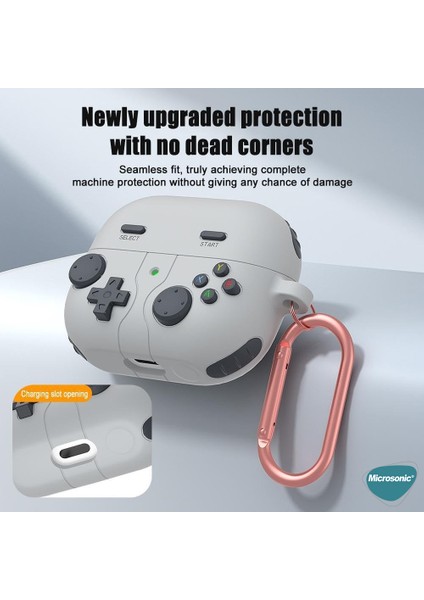 Samsung Galaxy Buds 3 Fe Kılıf Cartoon Figürlü Silikon Retro Gameboy Siyah fırsatları