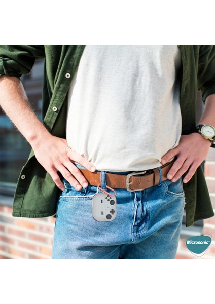 Samsung Galaxy Buds 3 Fe Kılıf Cartoon Figürlü Silikon Retro Gameboy Siyah