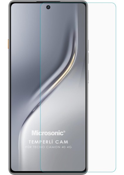 Tecno Camon 40 4g Tempered Glass Cam Ekran Koruyucu