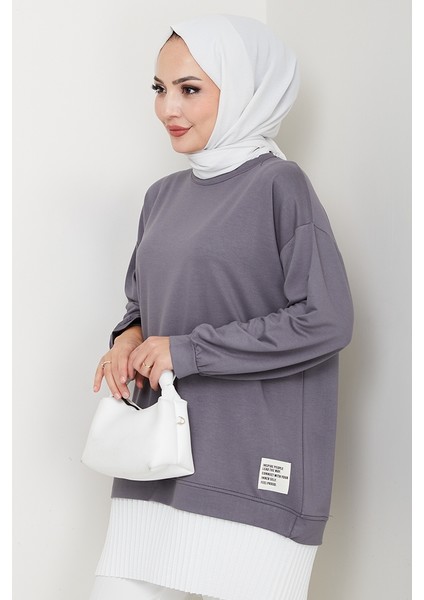 Arma Detay Piliseli Oysho Tunik 1627 - Antrasit fırsatları