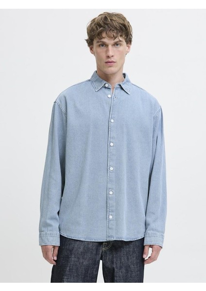 Jack Jones Norrebro Denim Loose Fit Erkek Jean Gömlek 12282775 fiyatları