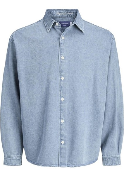 Jack Jones Norrebro Denim Loose Fit Erkek Jean Gömlek 12282775 fırsatları