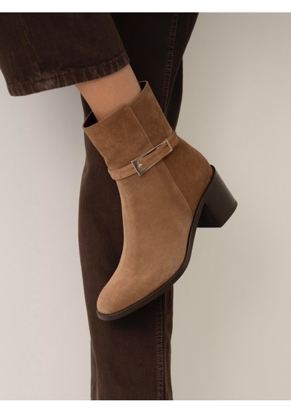 Sutalo Camel Süet Hakiki Deri Bot indirimleri