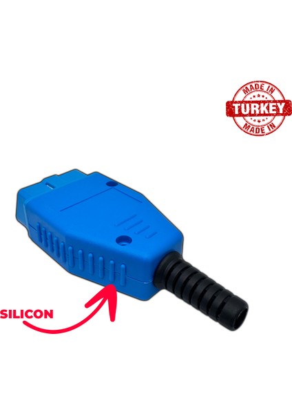 Obd2 Boş Kutu 16 Pin Obd2 Konnektörü Obd2 16 Pin Obd2 Adaptörü Obd2 J1962 Konnektörü Araç Teşhis Kablosu Erkek Fiş Adaptörü + Mavi fiyatları