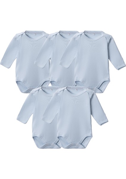 %100 Pamuklu Penye Likralı Kumaş Çıtçıtlı Uzun Kol Bebek Badi Zıbın Renkli fiyatları