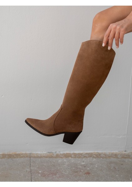 Arnold Camel Süet Hakiki Deri Çizme