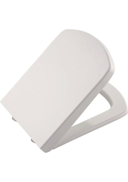 Premium Lüks Kare Amartisörlü Yavaş Kapanan Klozet Kapağı ( Lisinya )