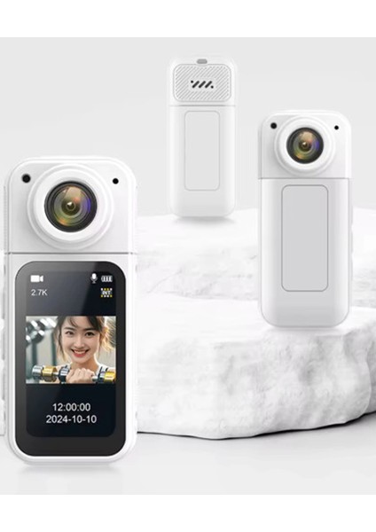 S70 Mıknatıslı Yaka Kamerası Hd Kalite, 30 Fps, Kolay Bağlantı, Boyun Askısı 2.7k Siyah - Lisinya modelleri