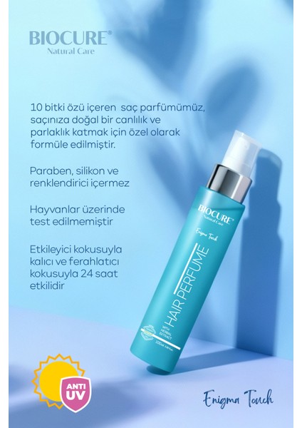 Kadın Saç Parfümü Bitki Özlü Uv Koruyuculu Blck Op. 100ML / Enigmatouch fiyatları