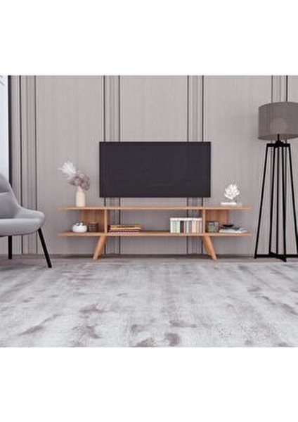 160 cm TV Sehpası Atlantik Çam Renk Modern Tasarım Suntalam Malzeme