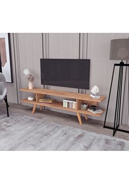160 cm TV Sehpası Atlantik Çam Renk Modern Tasarım Suntalam Malzeme fırsatları