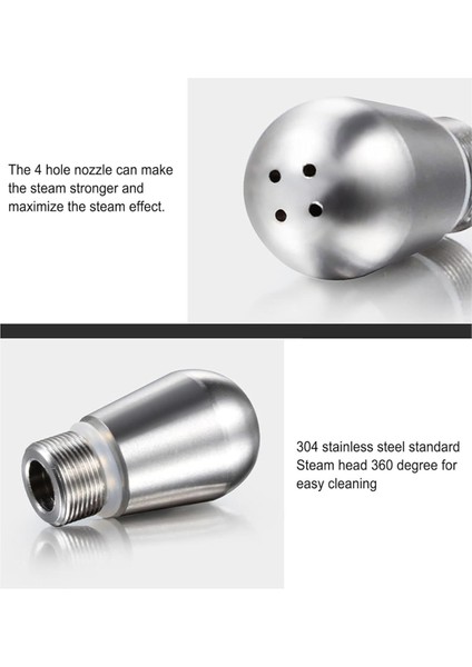 Breville 8 Serisi Kahve Makinesi Için 2 Adet Buhar Nozulu Ucu Musluğu 4 Delikli Buhar Nozulu Süt Köpüğü Musluğu Değişimi (Yurt Dışından) fırsatları