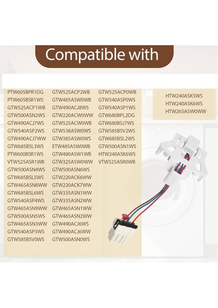 WH03X32158 WH12X26330 Çamaşır Makinesi Hız Sensörü Uyumlu Makine WH12X25294 PS16619248 AP7020336 EAP166192'YI Değiştirir (Yurt Dışından) modelleri