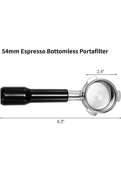 Breville Espresso Makinesi Aksesuarları Için 54 mm Dipsiz Taşınabilir Espresso Filtresi, Filtre Sepeti ve Katı Espresso Porta (Yurt Dışından) modelleri