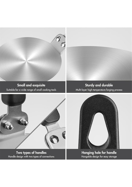 Indüksiyonlu Ocak Dönüştürücü Plaka, Cam ve Moka Potlar Için Yalıtımlı Saplı Paslanmaz Çelik Indüksiyonlu Dönüştürücü Plaka (Yurt Dışından) fırsatları