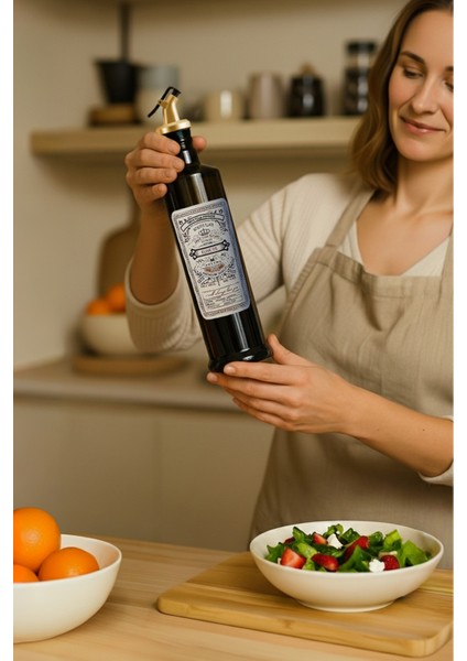 Vintage 750 ml Yağdanlık, Stantlı, Gümüş Başlık + Altın Başlık indirimleri