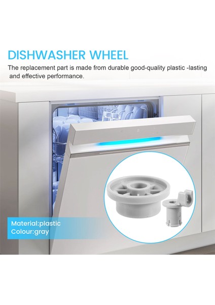 4'lü Paket 165314 Bulaşık Makinesi Alt Raf Tekerleği Yedek Parçası Bosch ve Kenmore Bulaşık Makinelerine Uygun - 420198 AP2802428'IN Yerini Alır (Yurt Dışından) fırsatları