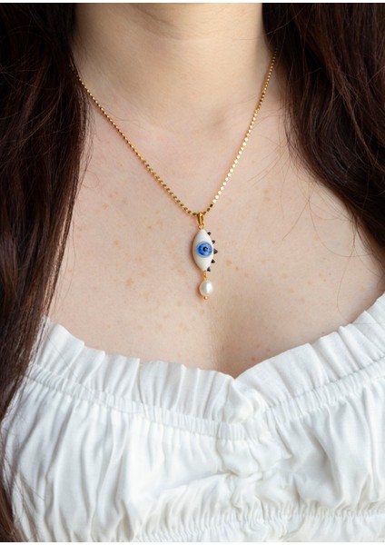 Murano Göz Inci Kolye